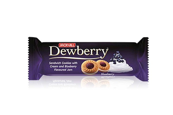 DEWBERRY Cookies, Jam Blueberry - 72 g