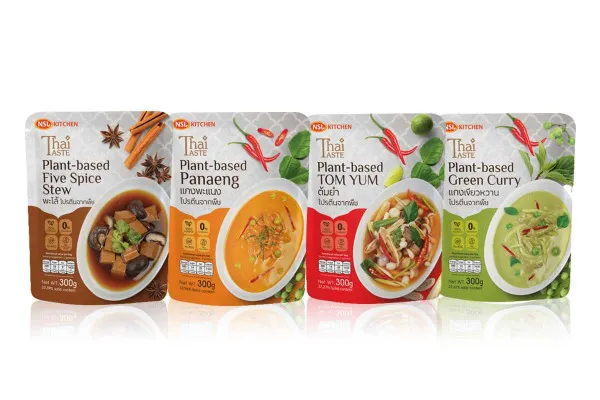 THAI TASTE Plant-Based Thai Dishes in Microwavable Pouch