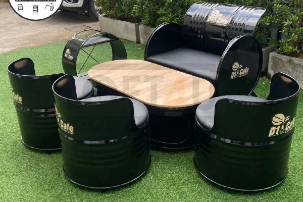 E Loft Style Steel Tank Sofa Set