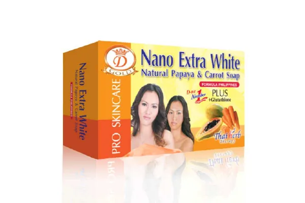 D-NE Kojic White Soap, Natural Papaya & Carrot - 160 g