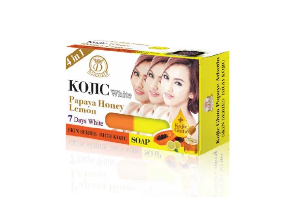 D-NE Kojic White 4 in 1,  Papaya Honey Lemon - 160 g