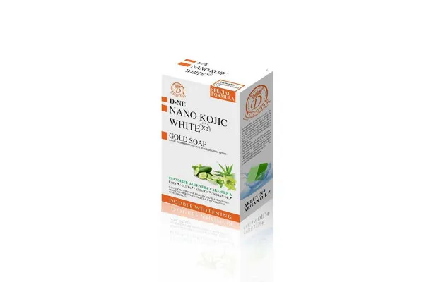 D-NE Nano Kojic White x 2 Gold - Cucumber + Aloe Vera + Carambora - 160 g