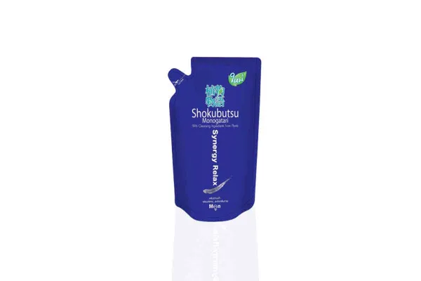 SHOKUBUTSU Shower Cream Refill, Synergy Relax - 500 ml