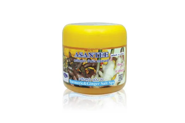 ASANTEE Salt Spa Scrub, Tumeric & Ginger With Honey - 700 ml