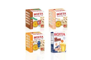 HOTTA Instant Ginger Drink & HOTTA Fusion - Box Packings