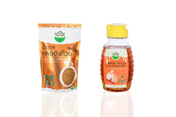 SUGAR DE MONK, Healthy Monk Fruit Sweetener and Syrup