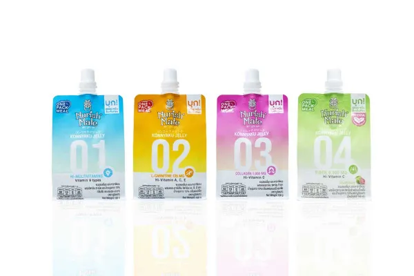 NURISHMATE Konnyaku Jelly Drink, Healthy Pouch Meal 