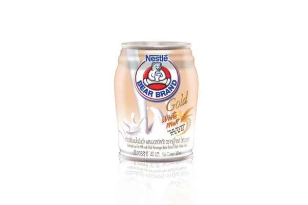 BEAR BRAND GOLD, Low Fat Milk with White Malt - 140 ml