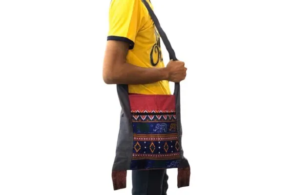 Cotton Hand Woven Big Shoulder Bag Simple Design