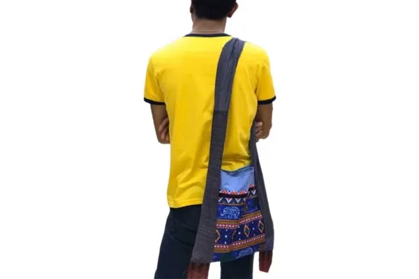 Cotton Hand Woven Big Shoulder Bag Simple Design