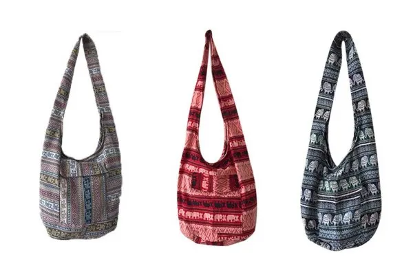 Thai Elephant Crossbody Bag Messenger Bag