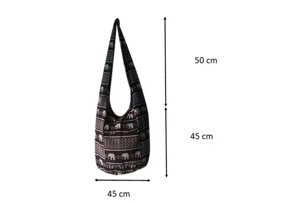 Thai Elephant Crossbody Bag Messenger Bag