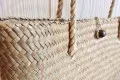 Handmade Lady Straw Bag, Basket Bag Made from Krajoot, Eco-Freiendly Material. Avaialble in 3 Sizes