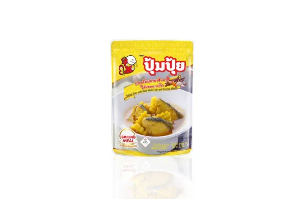 SMILING FISH Ready to Eat, Gaeng Som with Mahi Mahi Fish and Coconut Shoots - 120 g