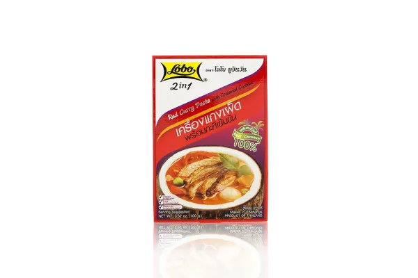 LOBO, Red Curry Paste with Creamed Coconut - 100 g