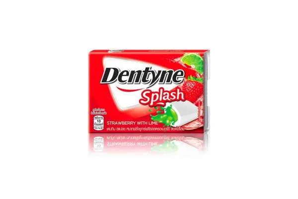 DENTYNE Splash, Strawberry Lime - 8s