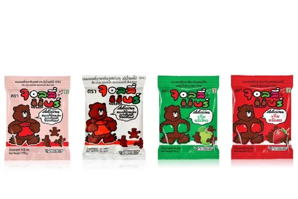 JOLLY BEAR, Yummy Gelatin Jolly in Assorted Fruit Flavors