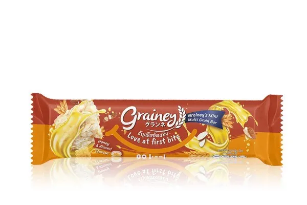 GRAINEY, Mini Multigrain Bar, Honey & Almond Flavor - 20 g