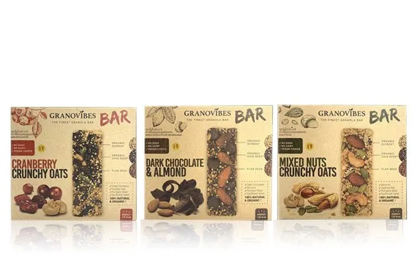 GRANOVIBES BAR, Granola Mixed with Plant-Based Super Food