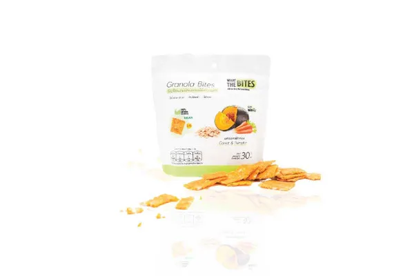 WHAT THE BITES Granola Bites, Carrot & Pumpkin - 30 g