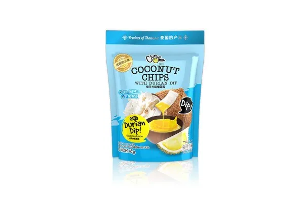 CHIMMA Coconut Chips with Durian Dips - 65 g