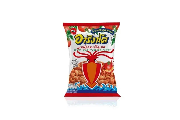 ARINGATO Cuttlefish Crackers, Chili & Tomato - 55 g