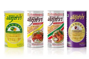 MANORA Crispy Seafood & Veggie Chips, in Tin Bottle