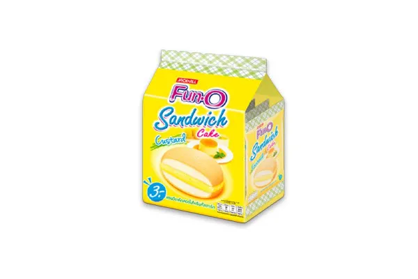  FUN-O, Sandwich Cake, Custard - 13 g x 288 pcs
