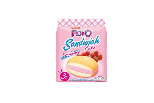 FUN-O, Sandwich Cake, Strawberry - 13 g x 288 pcs