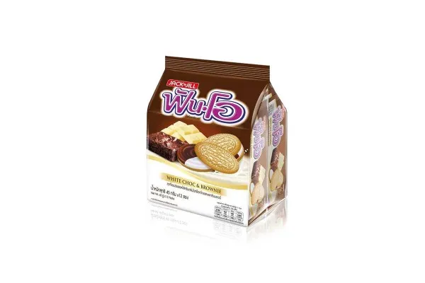 FUN-O, Sanwich Cookie, White Choc & Brownie - 45 g