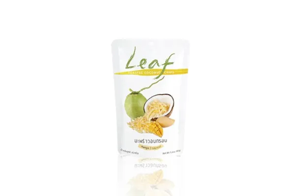 LEAF Coconut Chips, Mango - 40 g