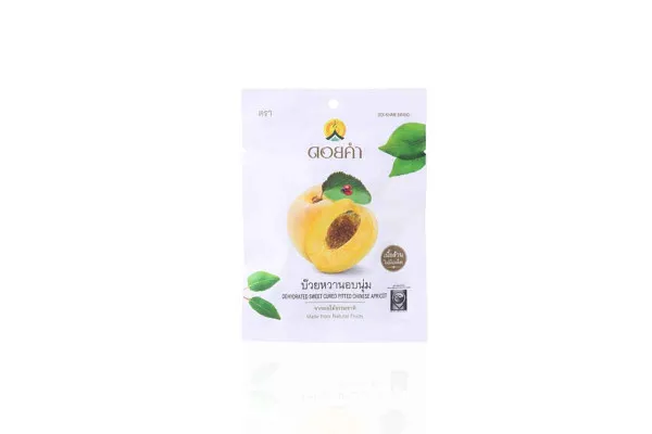 DOI KHAM Dehydrated Sweet Cured Pitted Chinese Apricot - 25 g