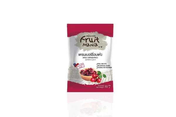 FRUIT MANIA, Dried Cranberries - 30 g