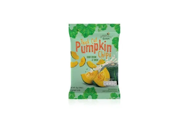 GREENDAY Pumpkin Chips, Sour Cream & Onion - 15 g