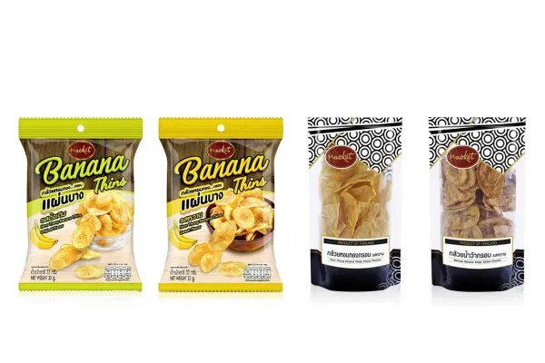 NACKET Crispy Banana Baked Thin and Deep Fried