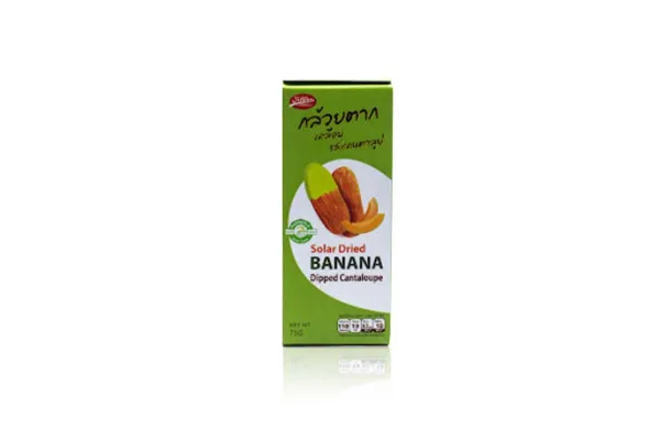 PAPIEN Solar Dried Banana, Dipped Cantaloupe - 75 g