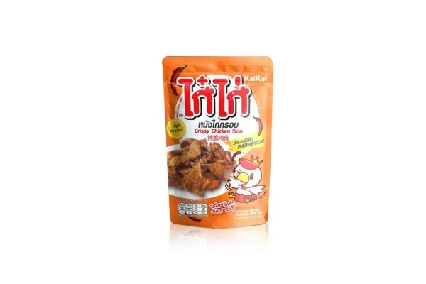 KAIKAI Crispy Chicken Skin, BBQ - 32 g