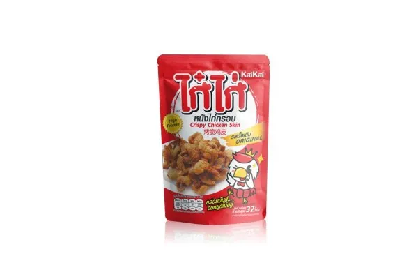 KAIKAI Crispy Chicken Skin, Original - 32 g
