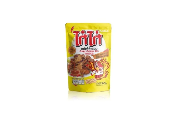 KAIKAI Crispy Chicken Skin, Siracha Sauce - 32 g