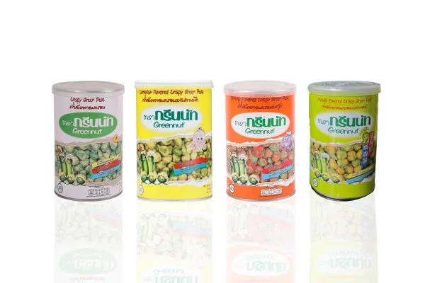GREENNUT, Green Pea Snack Coated with Flavors