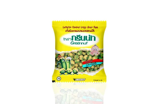 GREENNUT Green Pea Snack, Squid - 40 g
