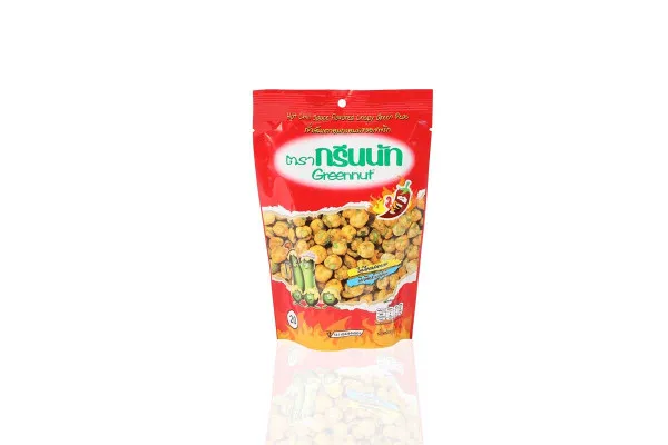 GREENNUT Green Pea Snack, Chili Sauce - 82 g