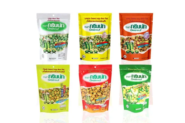 GREENNUT, Green Pea Snack Coated with Flavors