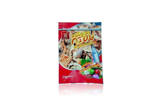 SHORE MARINE Crispy Fish Skin, Chili Paste Flavor - 50 g