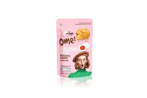OH MY EGG's Potato Chip, Salted Egg - 45 g