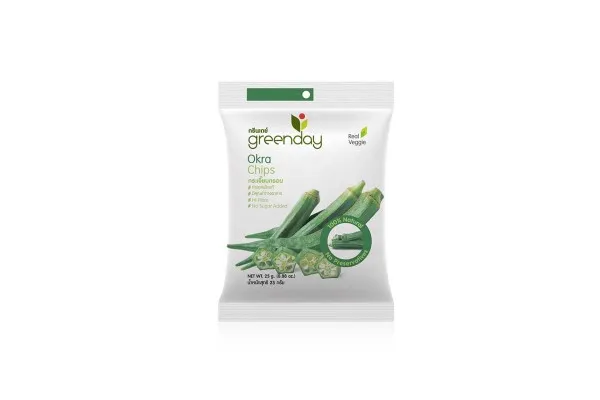 GREENDAY, Okra Chips - 25 g