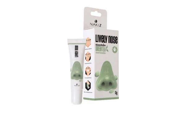NAKIZ Lively Nose, Nose Pore Cream 15 g + Pore Strip 50 pcs