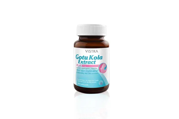 VISTRA Gotu Kola Extract Plus Zinc - 30 capsules