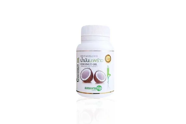 AMORNTIP Organic Coconut Oil - 500 mg x 60 capsules