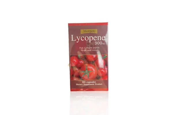 MORGEN Lycopene + Collagen Peptide & Grape Seed Extract - 300 mg x 90 capsules